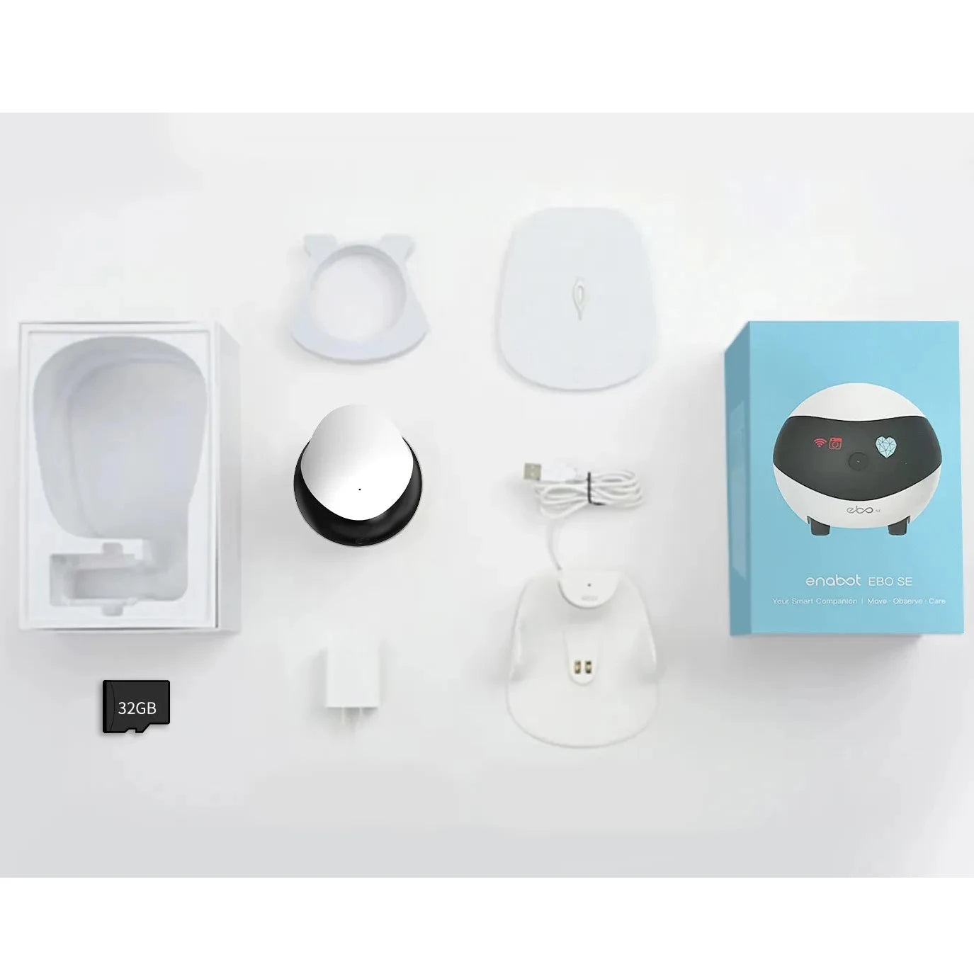 Enabot EBO SE Camera Robot for Dog Cat Baby 1080P Wifi 2.4G 5G 360° Home Pet Camera Startlight Night Vision