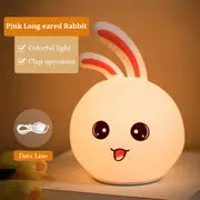 Rabbit Color Changing USB Rechargeable Night Light 17"x12"