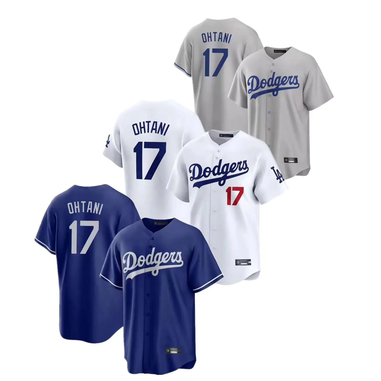 Dodgers Shohei Ohtani #17 Embroidered Athletic Cardigan