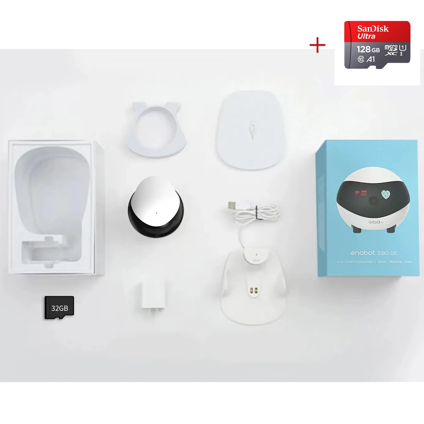 Enabot EBO SE Camera Robot for Dog Cat Baby 1080P Wifi 2.4G 5G 360° Home Pet Camera Startlight Night Vision