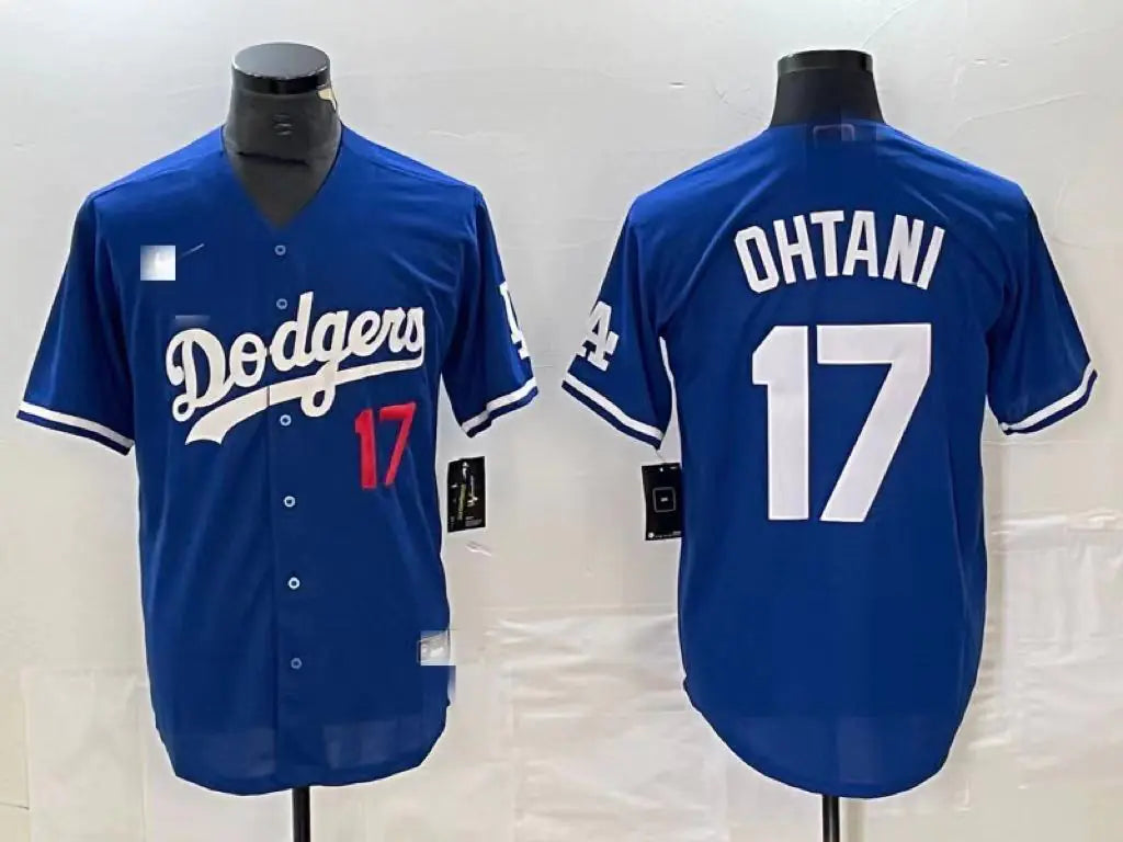 Dodgers Shohei Ohtani #17 Embroidered Athletic Cardigan
